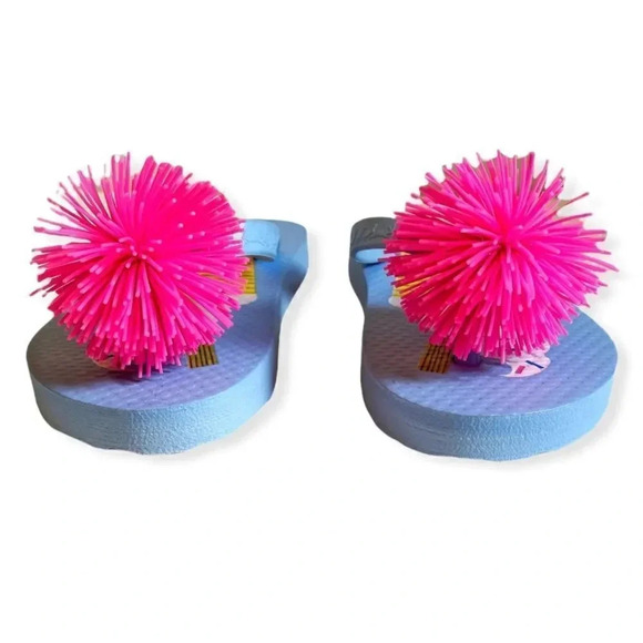 Joules | Ice Cream Pom-Pom Flip Flops (7) 🍦 - Picture 3 of 4